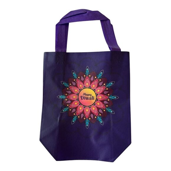 Diwali Party Favor Bags Treat Candy Goodie Gift Non-woven Bags Reusable 16 Bags - Picture 2 of 5